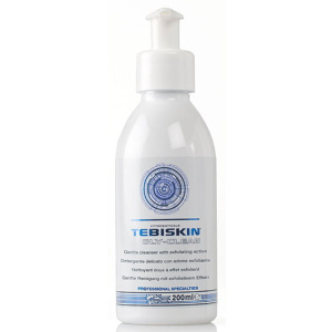 Tebiskin Gly-Clean er en eksfolierende rengjøringsmiddel for aldrende og overpigmentert hud. Gly-Clean har en keratoplastisk effekt, som løsner døde hudceller, og hjelper også med overbelastet hud ved å løsne hudormer, whiteheads og redusere fortykket og overflødig død hud, som alle bidrar til blokkering.
