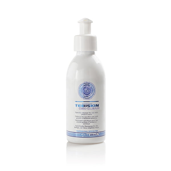 Tebiskin Osk-Clean er et spesifikt rengjøringsmiddel for fet, akneutsatt hud. Rensevirkningen fjerner talgavleiringer og gir en mattende effekt.