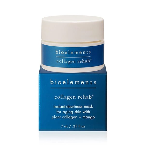 Bioelements Corrective Treatment Masks + Exfoliators Collagen Rehab er en ansikts- og leppemaske for å rehabilitere aldrende, foret og utmattet hud.