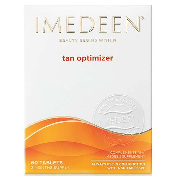 Imedeen® Tan Optimizer hjelper til å forberede huden for solen fra innsiden. Ta en tablett Imedeen® Tan Optimizer daglig fire uker før og deretter gjennom hele perioden med soleksponering. Imedeen® Tan Optimizer-formuleringen inneholder en blanding av karotenoider. Den inneholder også vitamin C og E, som hver bidrar til beskyttelse av celler mot oksidativ skade.