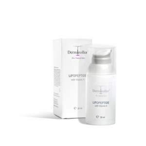 Dermaroller Natural Line Lipopeptide Booster – stimulerende serum til hjemmebruk med C8 hjemmeruller og etter behandling. Innhold: 30 ml