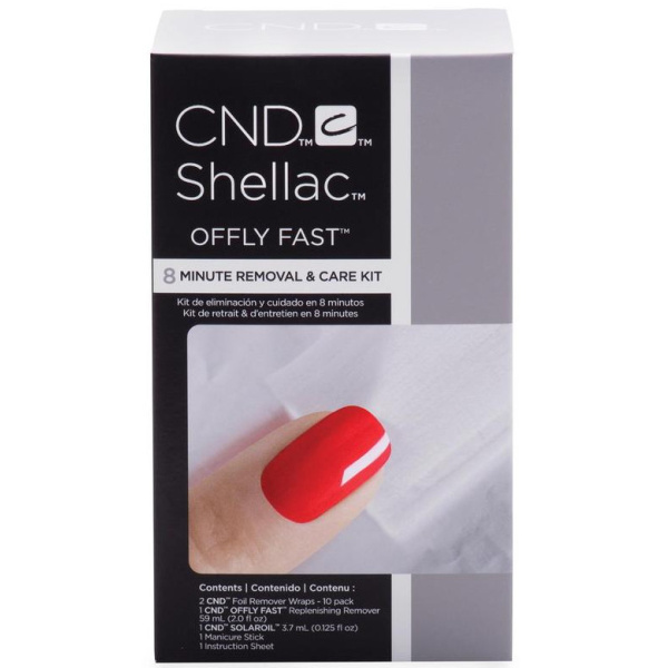 CND Shellac Offly Fast – 8 Minute Removal & Care Kit – 4 produkter