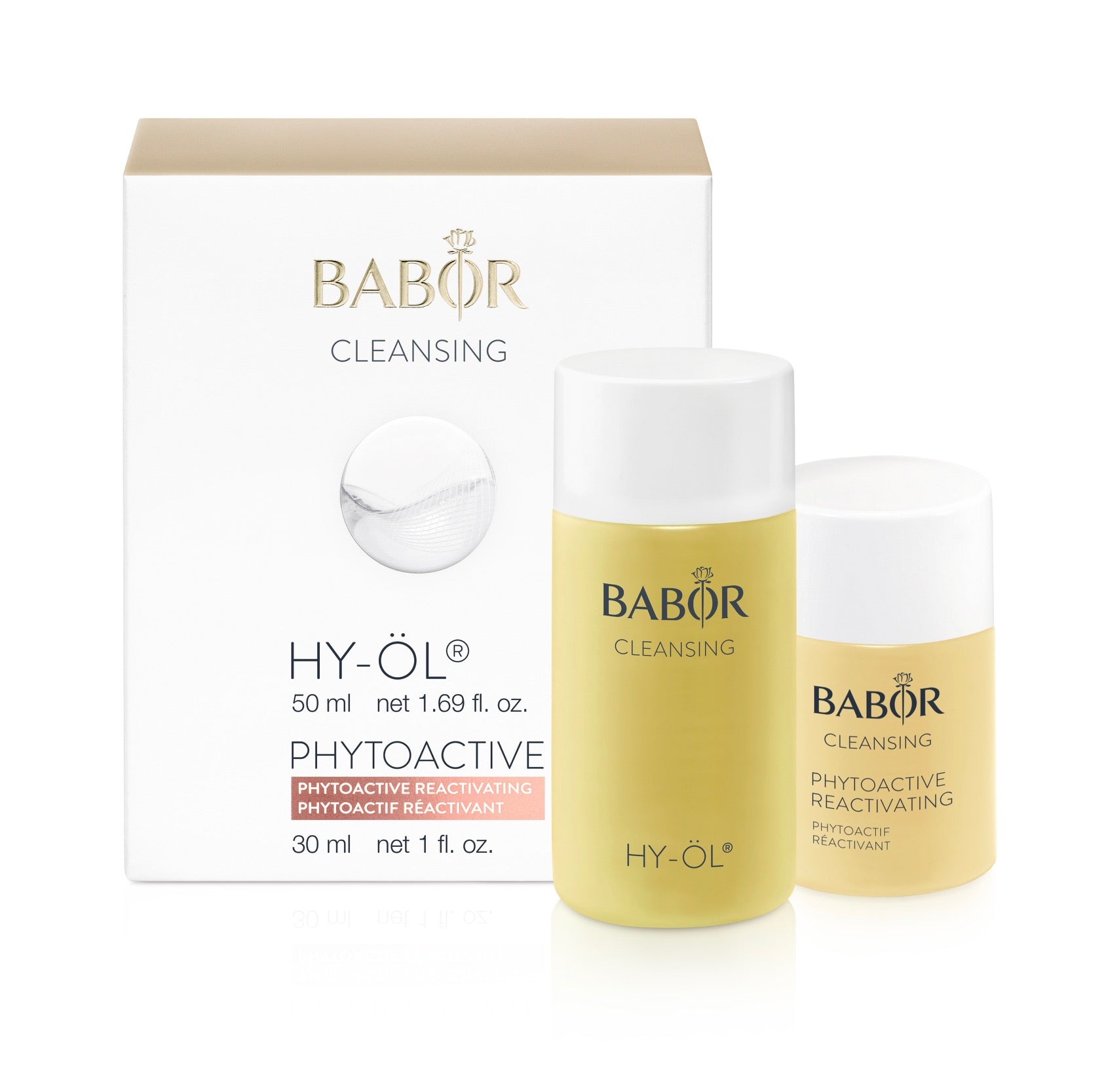 Babor Cleansing – HY-ÖL og Phytoactive Reactivating – 50 ml + 30 ml