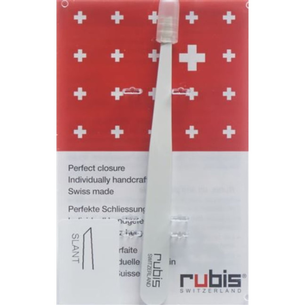 Rubis pinsett hvit, Swiss made