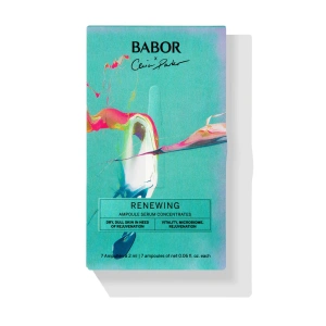 Babor Renewing Ampulle Set gir intensiv fuktighet og vitaliserer, og gir huden et forynget utseende.