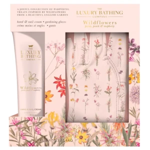 Luxury Bathing Wildflowers Perfect Duo Kit Hand Cream & Gardening gloves