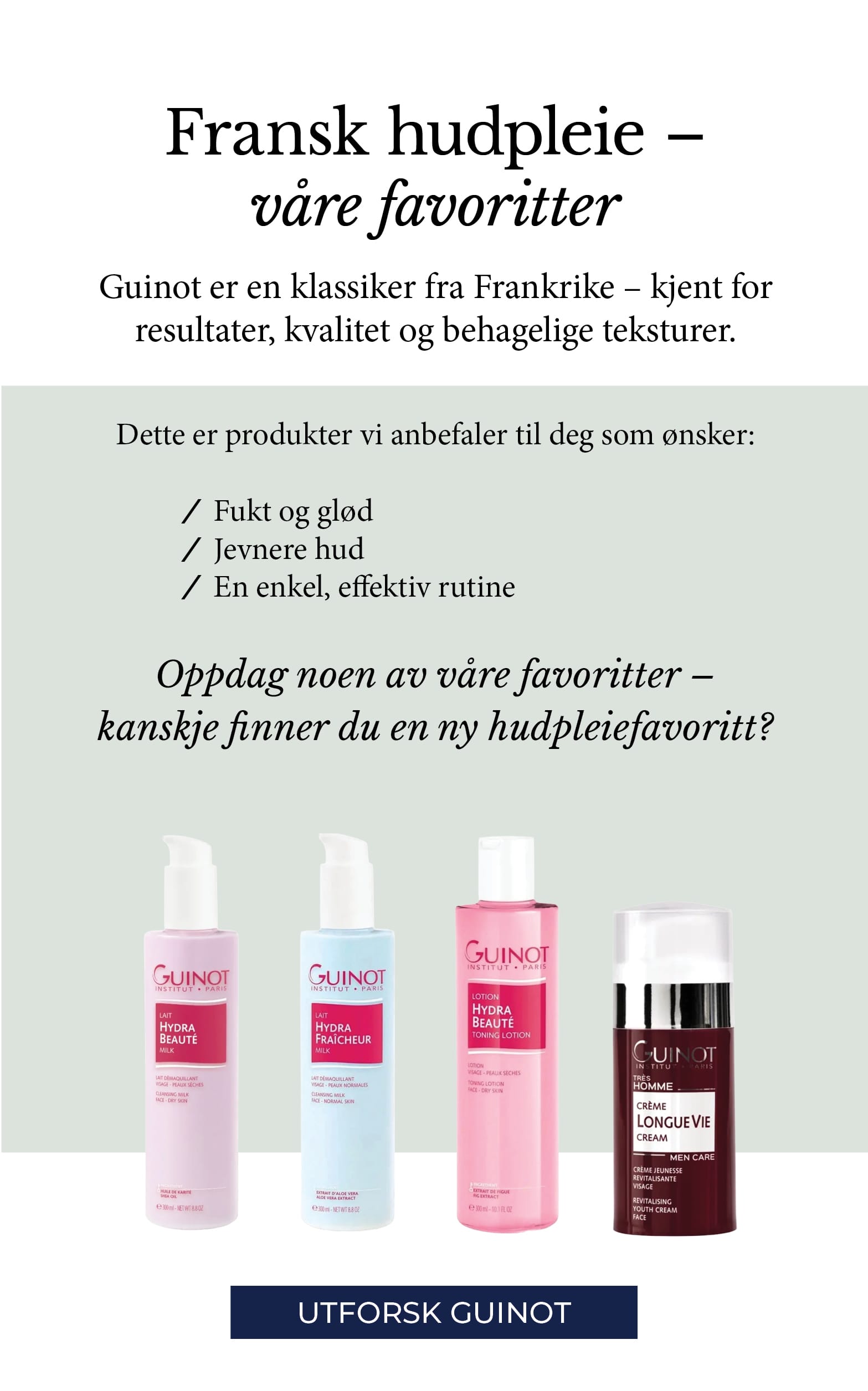Fransk hudpleie – Guinot
